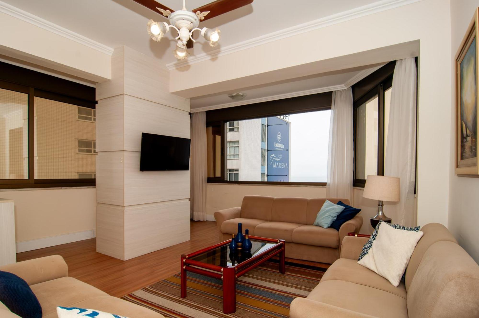 Apartamento Vista Mar Na Av. Atlantica, Wi-fi E Garagem Tx9939 *